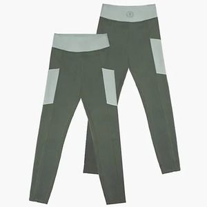 Parks Project Color Block Leggings Sequoia Green Size M Medium